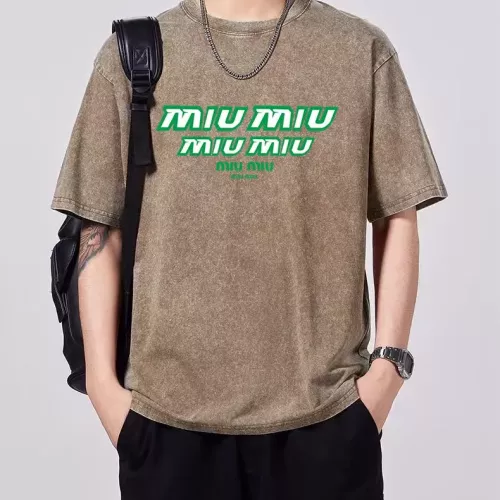 Wholesale MIU MIU T-Shirts Short Sleeved For Men #1354181 $45.00 USD, Wholesale Quality Replica MIU MIU T-Shirts