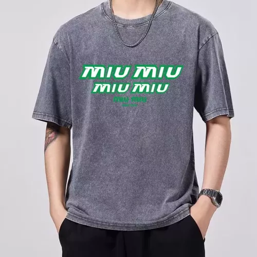Wholesale MIU MIU T-Shirts Short Sleeved For Men #1354183 $45.00 USD, Wholesale Quality Replica MIU MIU T-Shirts
