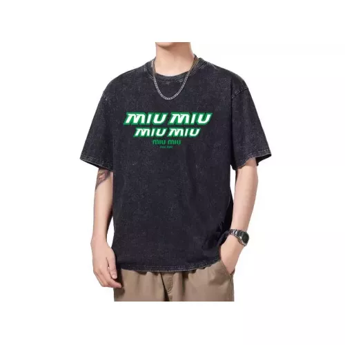 Wholesale MIU MIU T-Shirts Short Sleeved For Men #1354184 $45.00 USD, Wholesale Quality Replica MIU MIU T-Shirts