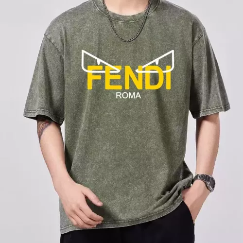 Wholesale Fendi T-Shirts Short Sleeved For Men #1354202 $45.00 USD, Wholesale Quality Replica Fendi T-Shirts