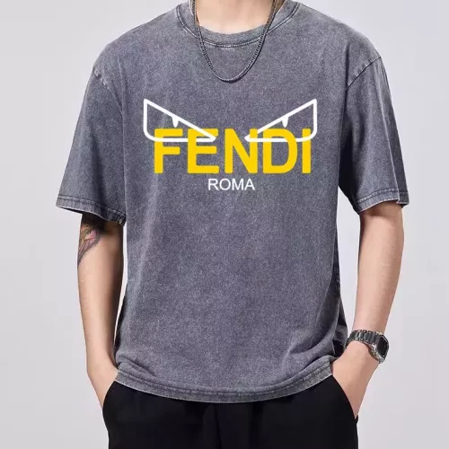 Wholesale Fendi T-Shirts Short Sleeved For Men #1354203 $45.00 USD, Wholesale Quality Replica Fendi T-Shirts