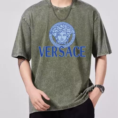 Wholesale Versace T-Shirts Short Sleeved For Men #1354218 $45.00 USD, Wholesale Quality Replica Versace T-Shirts