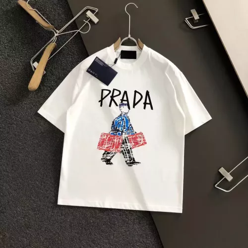 Wholesale Prada T-Shirts Short Sleeved For Men #1354297 $40.00 USD, Wholesale Quality Replica Prada T-Shirts