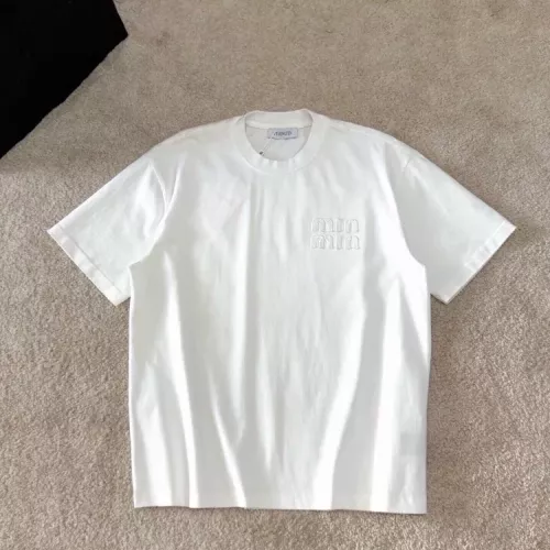 Wholesale MIU MIU T-Shirts Short Sleeved For Unisex #1354313 $64.00 USD, Wholesale Quality Replica MIU MIU T-Shirts