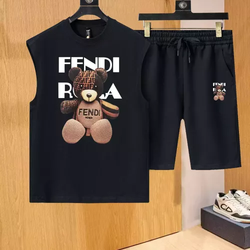 Wholesale Fendi Tracksuits Sleeveless For Men #1354317 $52.00 USD, Wholesale Quality Replica Fendi Tracksuits