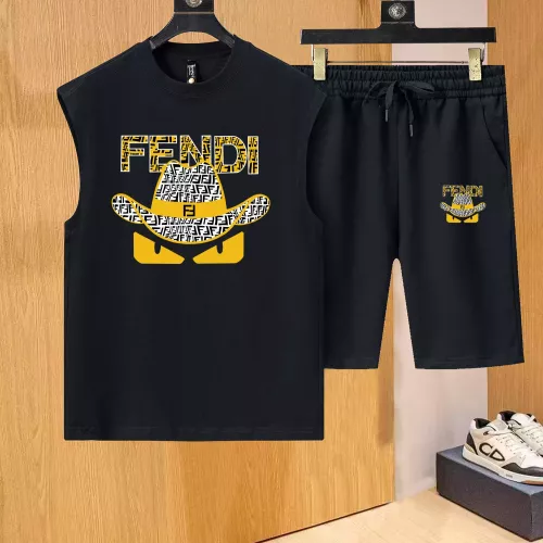 Wholesale Fendi Tracksuits Sleeveless For Men #1354336 $52.00 USD, Wholesale Quality Replica Fendi Tracksuits