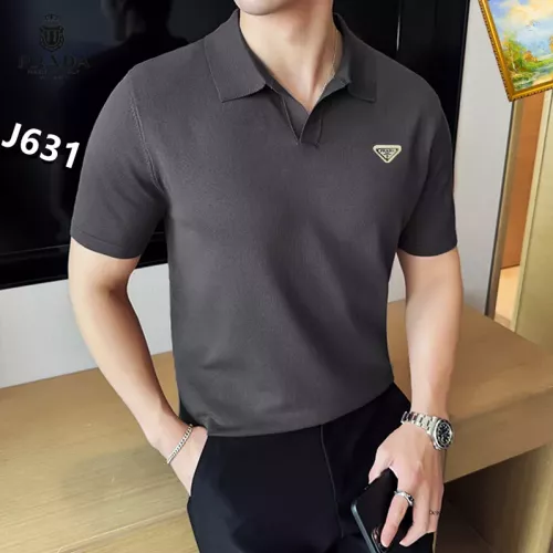 Wholesale Prada T-Shirts Short Sleeved For Men #1354389 $42.00 USD, Wholesale Quality Replica Prada T-Shirts