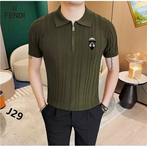 Wholesale Fendi T-Shirts Short Sleeved For Men #1354452 $42.00 USD, Wholesale Quality Replica Fendi T-Shirts