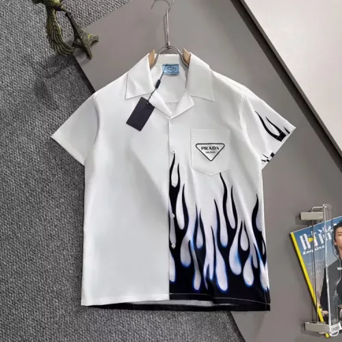 Wholesale Prada Shirts Short Sleeved For Men #1354507 $60.00 USD, Wholesale Quality Replica Prada Shirts