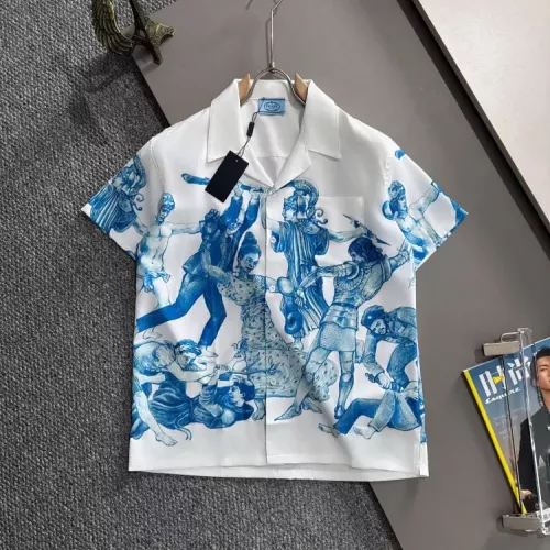 Wholesale Prada Shirts Short Sleeved For Men #1354508 $60.00 USD, Wholesale Quality Replica Prada Shirts