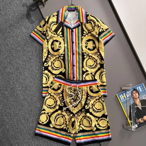 Wholesale Versace Tracksuits Short Sleeved For Men #1354531 $80.00 USD, Wholesale Quality Replica Versace Tracksuits
