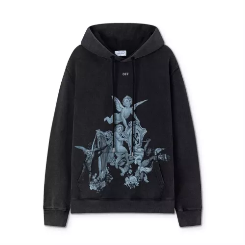 Wholesale Off-White Hoodies Long Sleeved For Unisex #1355006 $60.00 USD, Wholesale Quality Replica Off-White Hoodies
