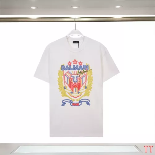 Wholesale Balmain T-Shirts Short Sleeved For Unisex #1355036 $32.00 USD, Wholesale Quality Replica Balmain T-Shirts