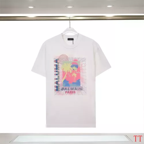 Wholesale Balmain T-Shirts Short Sleeved For Unisex #1355038 $32.00 USD, Wholesale Quality Replica Balmain T-Shirts