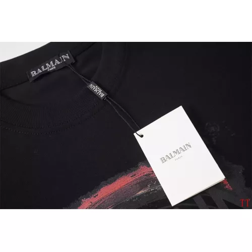 Replica Balmain T-Shirts Short Sleeved For Unisex #1355042 $32.00 USD for Wholesale