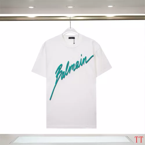 Wholesale Balmain T-Shirts Short Sleeved For Unisex #1355047 $32.00 USD, Wholesale Quality Replica Balmain T-Shirts