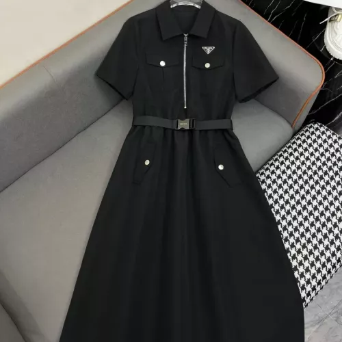 Wholesale Prada Dresses Short Sleeved For Women #1355122 $108.00 USD, Wholesale Quality Replica Prada Dresses
