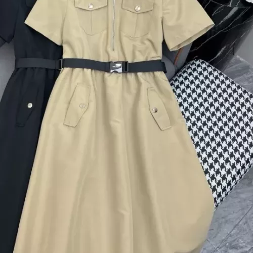 Wholesale Prada Dresses Short Sleeved For Women #1355124 $108.00 USD, Wholesale Quality Replica Prada Dresses