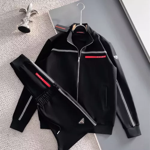 Wholesale Prada Tracksuits Long Sleeved For Men #1355203 $96.00 USD, Wholesale Quality Replica Prada Tracksuits