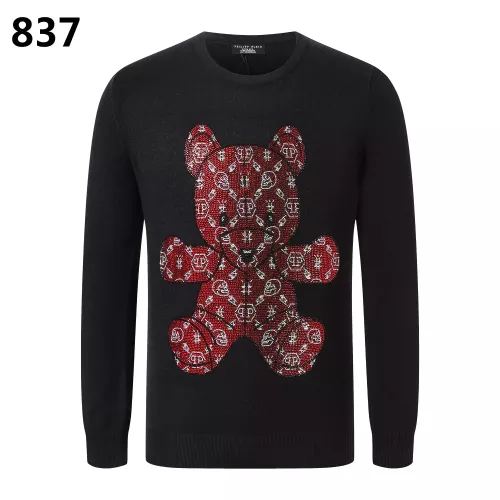 Wholesale Philipp Plein PP Sweaters Long Sleeved For Men #1355312 $42.00 USD, Wholesale Quality Replica Philipp Plein PP Sweaters