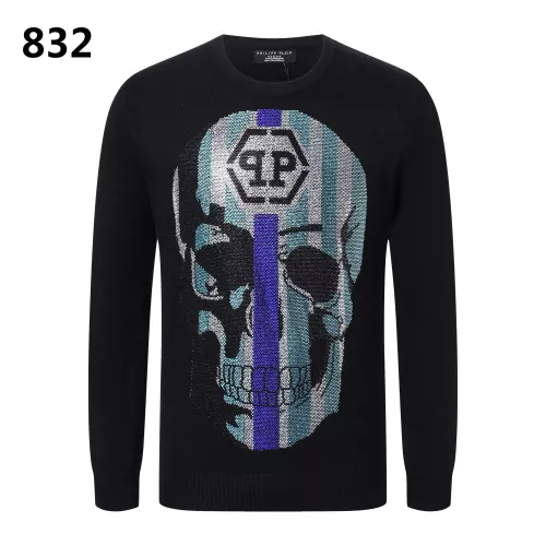 Wholesale Philipp Plein PP Sweaters Long Sleeved For Men #1355315 $42.00 USD, Wholesale Quality Replica Philipp Plein PP Sweaters