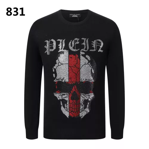 Wholesale Philipp Plein PP Sweaters Long Sleeved For Men #1355316 $42.00 USD, Wholesale Quality Replica Philipp Plein PP Sweaters