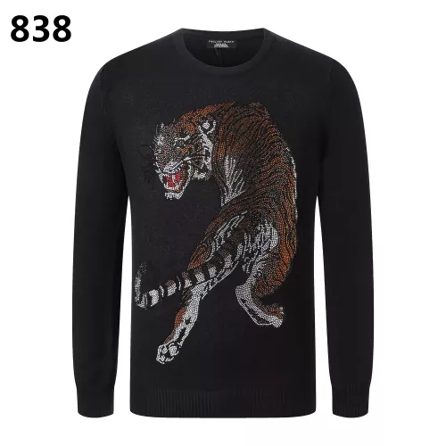 Wholesale Philipp Plein PP Sweaters Long Sleeved For Men #1355317 $42.00 USD, Wholesale Quality Replica Philipp Plein PP Sweaters