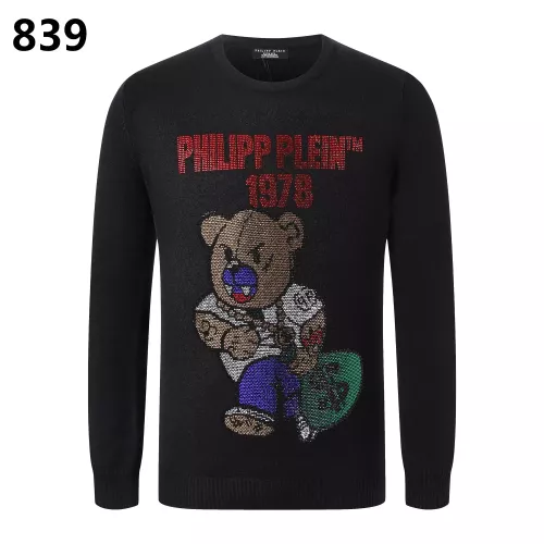 Wholesale Philipp Plein PP Sweaters Long Sleeved For Men #1355318 $42.00 USD, Wholesale Quality Replica Philipp Plein PP Sweaters