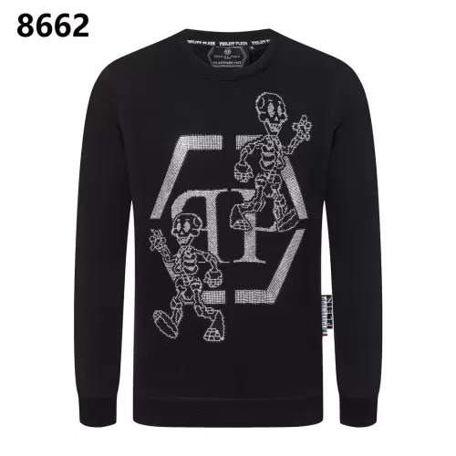 Wholesale Philipp Plein PP Hoodies Long Sleeved For Men #1355355 $42.00 USD, Wholesale Quality Replica Philipp Plein PP Hoodies