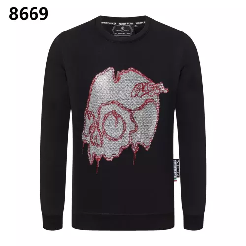 Wholesale Philipp Plein PP Hoodies Long Sleeved For Men #1355360 $42.00 USD, Wholesale Quality Replica Philipp Plein PP Hoodies