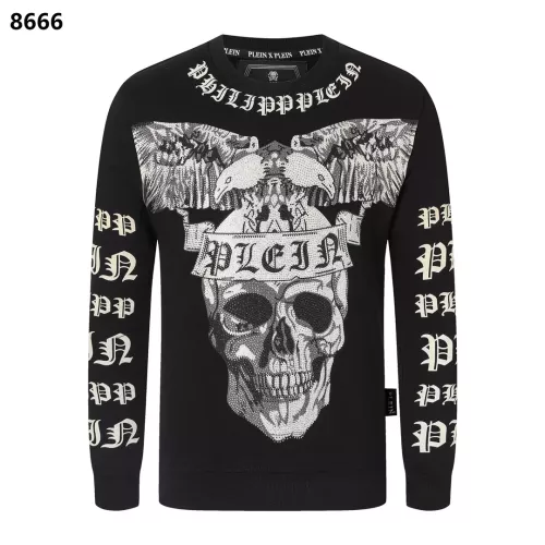Wholesale Philipp Plein PP Hoodies Long Sleeved For Men #1355384 $60.00 USD, Wholesale Quality Replica Philipp Plein PP Hoodies