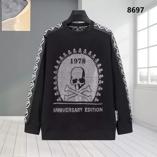 Wholesale Philipp Plein PP Hoodies Long Sleeved For Men #1355422 $45.00 USD, Wholesale Quality Replica Philipp Plein PP Hoodies