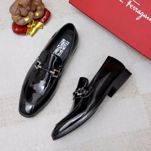 Wholesale Salvatore Ferragamo Leather Shoes For Men #1355587 $88.00 USD, Wholesale Quality Replica Salvatore Ferragamo Leather Shoes