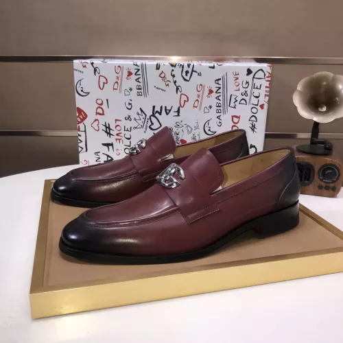 Wholesale Dolce &amp; Gabbana D&amp;G Leather Shoes For Men #1356069 $98.00 USD, Wholesale Quality Replica Dolce &amp; Gabbana D&amp;G Leather Shoes