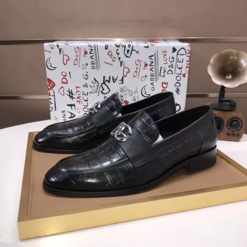 Wholesale Dolce &amp; Gabbana D&amp;G Leather Shoes For Men #1356072 $98.00 USD, Wholesale Quality Replica Dolce &amp; Gabbana D&amp;G Leather Shoes