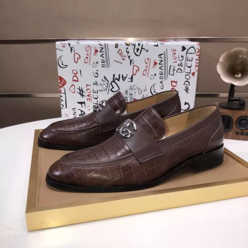 Wholesale Dolce &amp; Gabbana D&amp;G Leather Shoes For Men #1356073 $98.00 USD, Wholesale Quality Replica Dolce &amp; Gabbana D&amp;G Leather Shoes