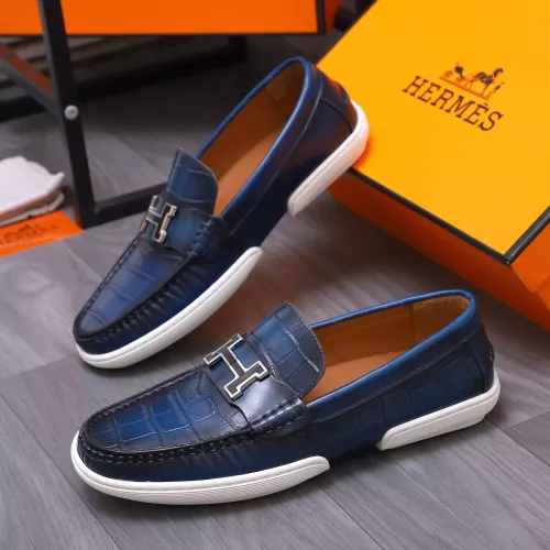 Wholesale Hermes Leather Shoes For Men #1356261 $98.00 USD, Wholesale Quality Replica Hermes Leather Shoes