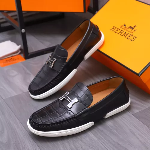 Wholesale Hermes Leather Shoes For Men #1356264 $98.00 USD, Wholesale Quality Replica Hermes Leather Shoes