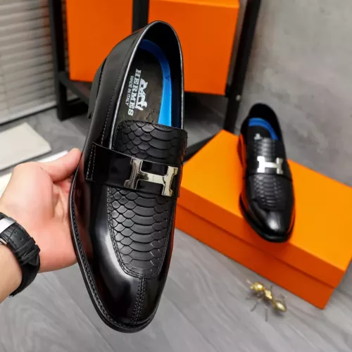 Replica Hermes Leather Shoes For Men #1356310 $92.00 USD for Wholesale