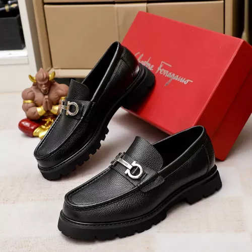 Wholesale Salvatore Ferragamo Leather Shoes For Men #1356315 $88.00 USD, Wholesale Quality Replica Salvatore Ferragamo Leather Shoes