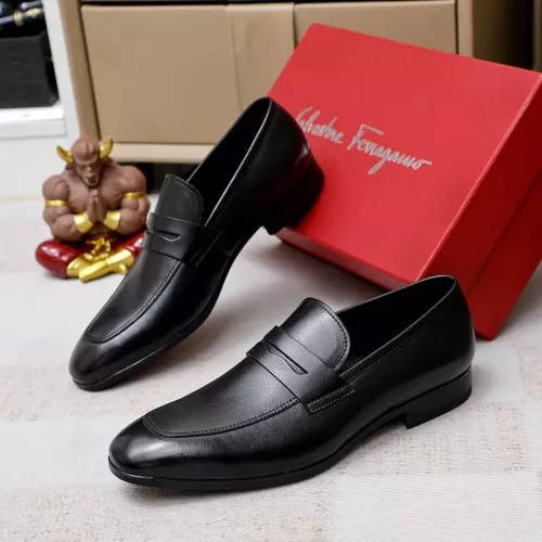 Wholesale Salvatore Ferragamo Leather Shoes For Men #1356324 $88.00 USD, Wholesale Quality Replica Salvatore Ferragamo Leather Shoes