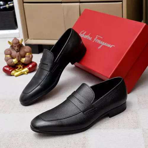 Wholesale Salvatore Ferragamo Leather Shoes For Men #1356325 $88.00 USD, Wholesale Quality Replica Salvatore Ferragamo Leather Shoes