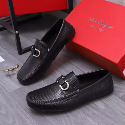 Wholesale Salvatore Ferragamo Leather Shoes For Men #1356490 $92.00 USD, Wholesale Quality Replica Salvatore Ferragamo Leather Shoes