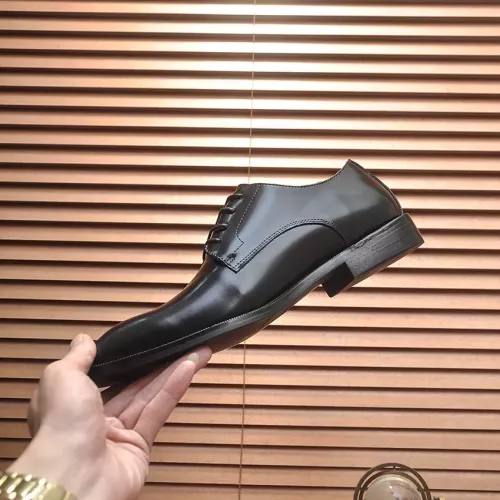 Replica Prada Leather Shoes For Men #1356520 $100.00 USD for Wholesale
