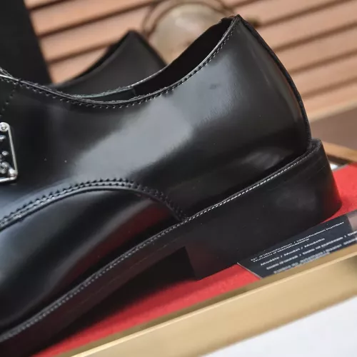 Replica Prada Leather Shoes For Men #1356520 $100.00 USD for Wholesale