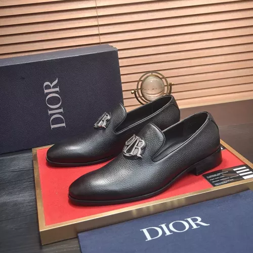Wholesale Christian Dior Leather Shoes For Men #1356532 $98.00 USD, Wholesale Quality Replica Christian Dior Leather Shoes