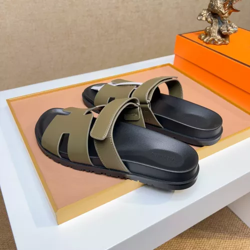 Replica Hermes Slippers For Men #1356873 $56.00 USD for Wholesale