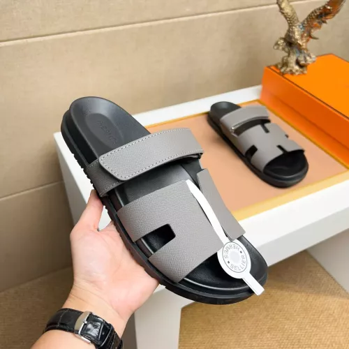 Replica Hermes Slippers For Men #1356903 $56.00 USD for Wholesale