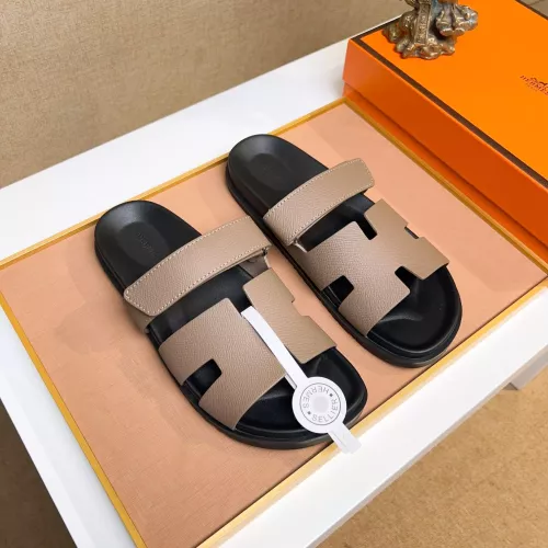 Replica Hermes Slippers For Men #1356905 $56.00 USD for Wholesale