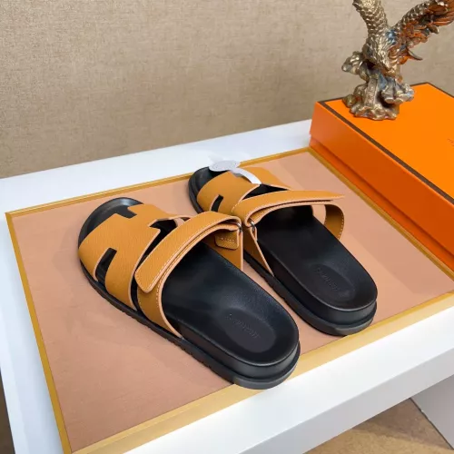 Replica Hermes Slippers For Men #1356910 $56.00 USD for Wholesale